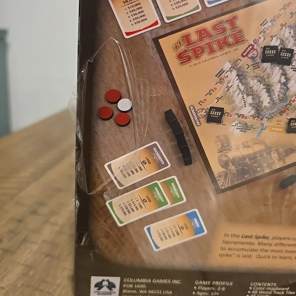 Columbia Games 2201 The Last Spike The Railway Building Game Board Box (Age 10+)